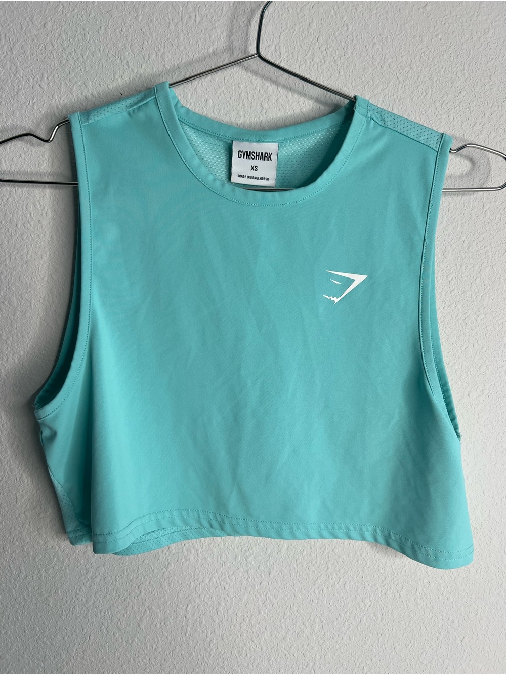 Gymshark Aqua Cropped Muscle Tank Top